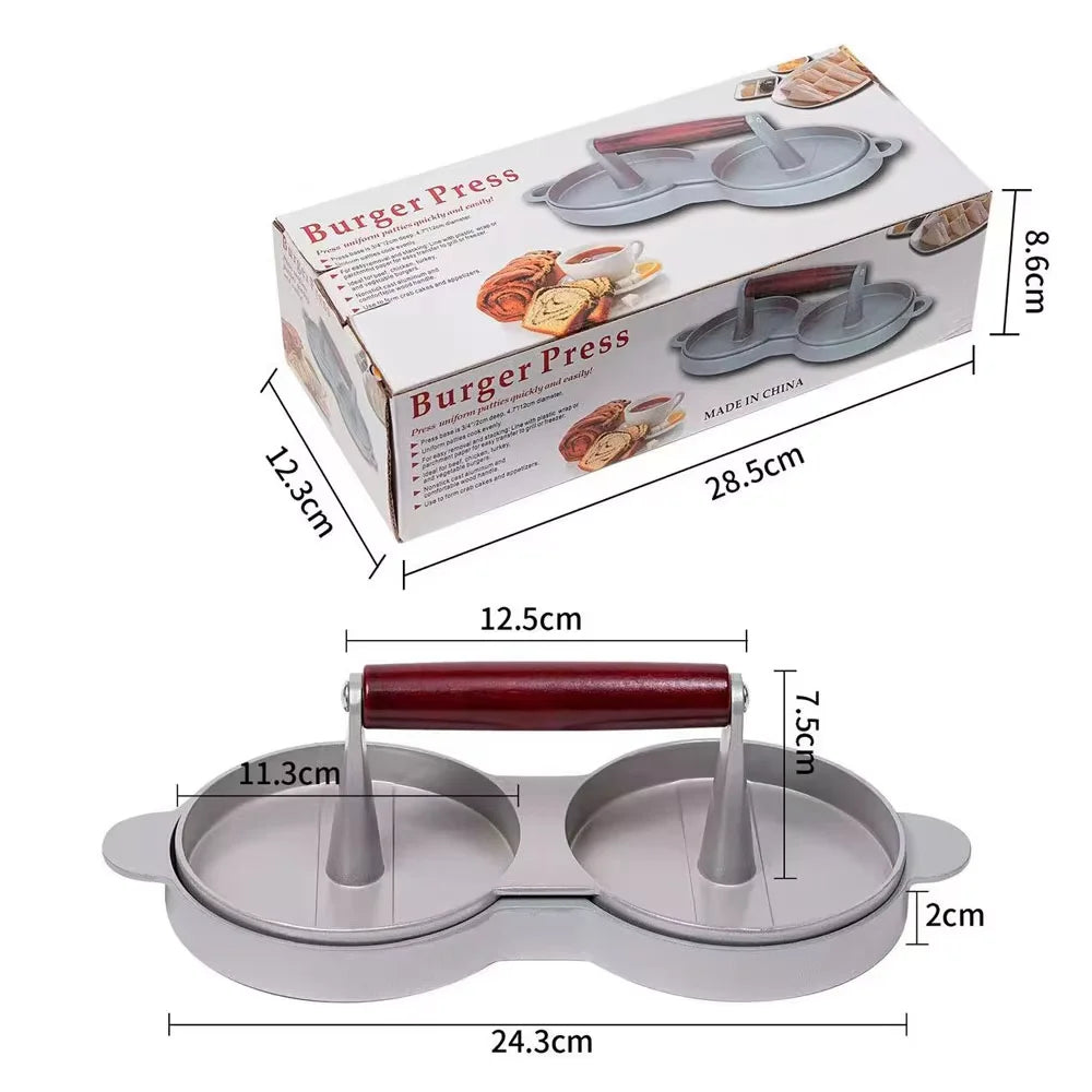 Flayva Pro-Patty Press™ - Flayva Duo Grid Compact Press