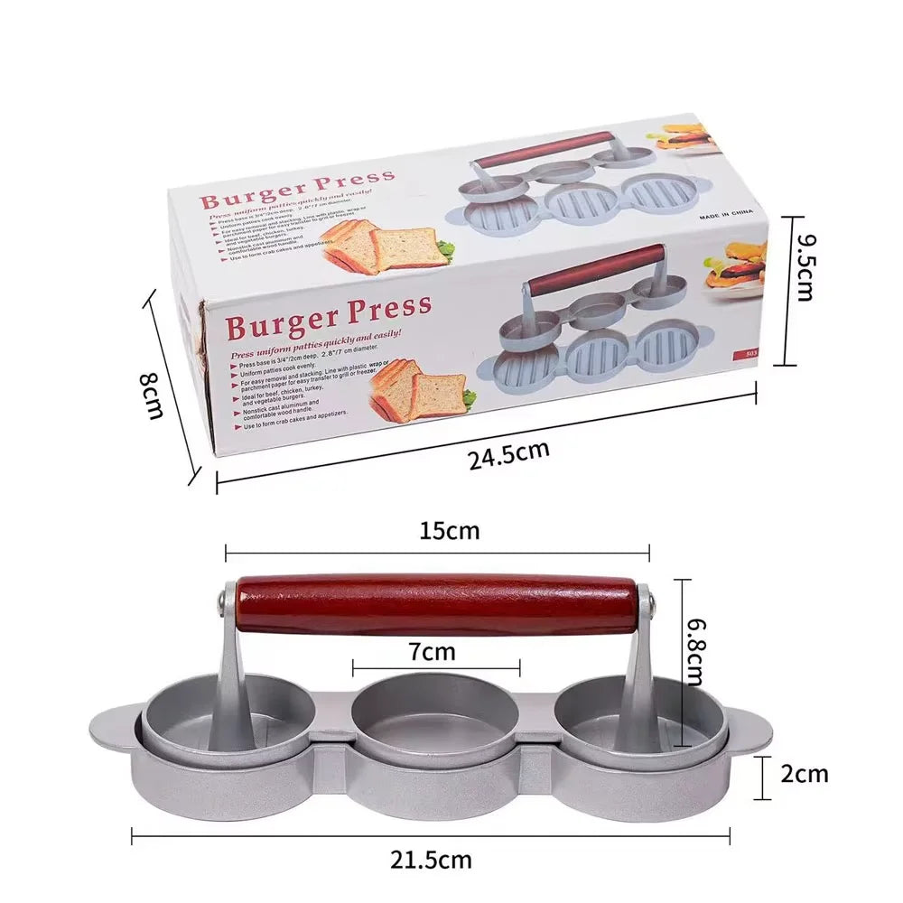 Flayva Pro-Patty Press™ - Flayva Triple Grid Power Press